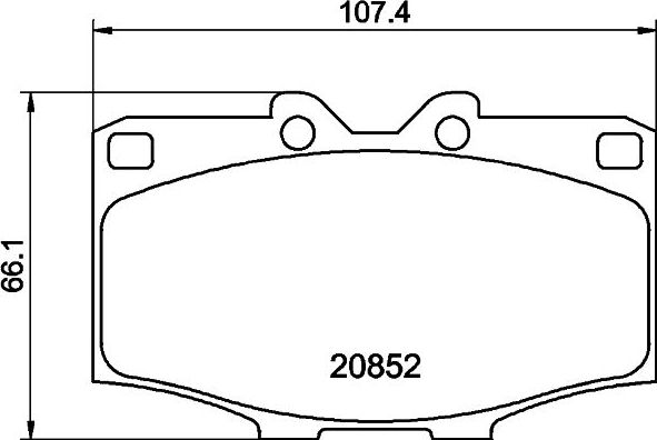 Тормозные колодки Nisshinbo. Артикул NP1022