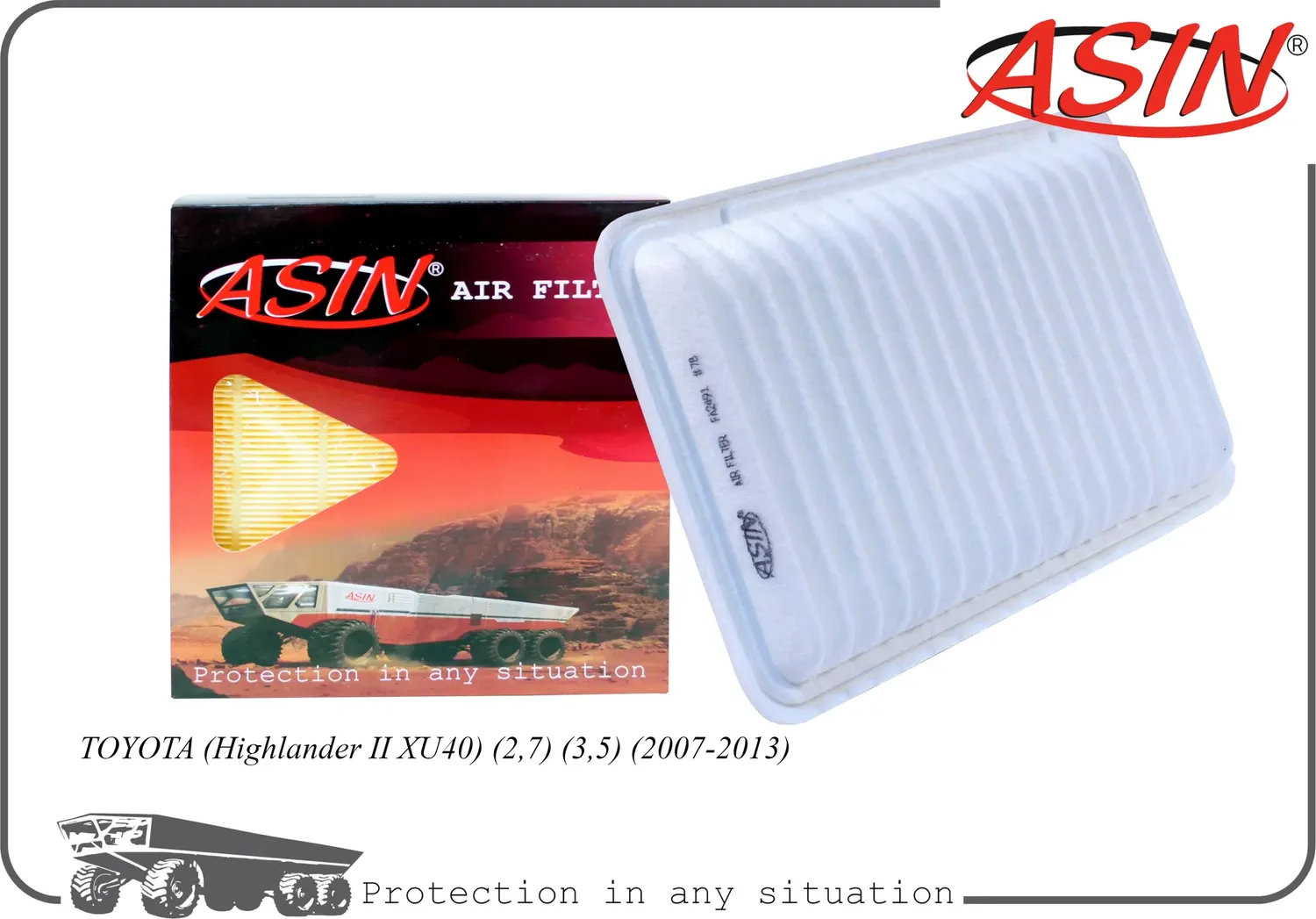 Фильтр воздушный (Asin). Артикул ASINFA2491