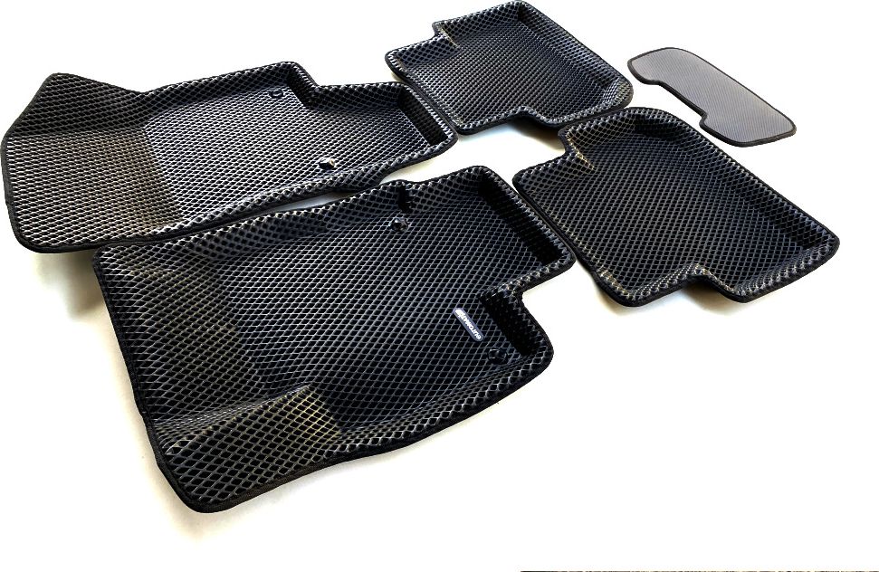 Коврики Euromat 3D EVA (удлиненные) для салона Volkswagen Tiguan II 2016-2026. Артикул EM3DEVA-005415