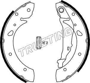 Тормозные колодки Trusting задние для Toyota Avensis I 1997-2003. Артикул 115.300