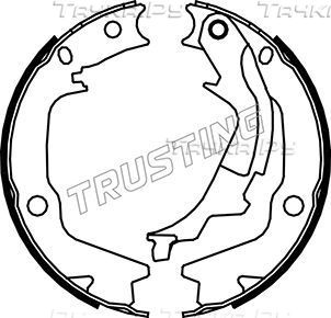 Тормозные колодки (стояночная тормозная система) Trusting задние для Hyundai i10 I 2008-2013. Артикул 046.222