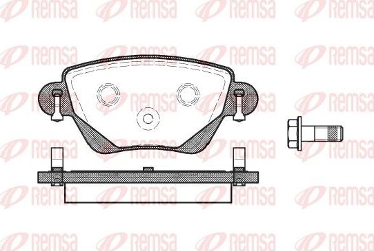 Тормозные колодки Remsa. Артикул 0777.00