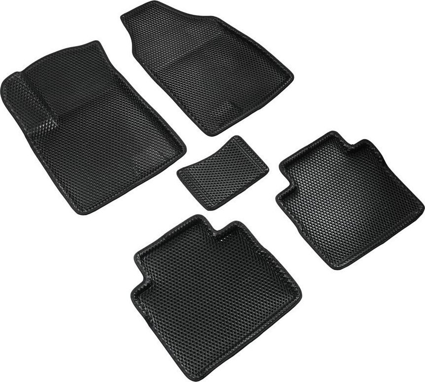 Коврики Seintex 3D EVA Ромб для салона Jetour Dashing 2022-2026 ЧЕРНЫЕ. Артикул 317174