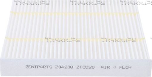 Салонный фильтр Zentparts. Артикул Z34208