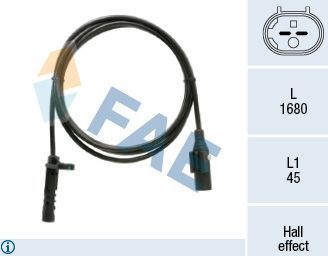 Датчик ABS FAE. Артикул 78527