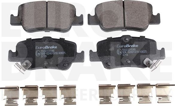 Тормозные колодки Eurobrake. Артикул 5502224586