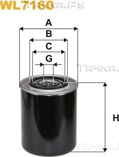 Масляный фильтр WIX Filters для Renault Master I 1980-1998. Артикул WL7160