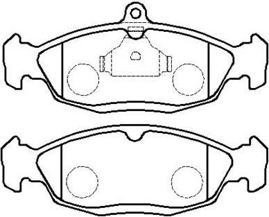 Тормозные колодки HSB передние для Daewoo Lanos 1997-2008. Артикул HP5046