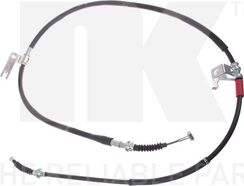 Трос ручника (тросик ручного тормоза) NK левый для Mazda Premacy I (CP) 1999-2005. Артикул 903288