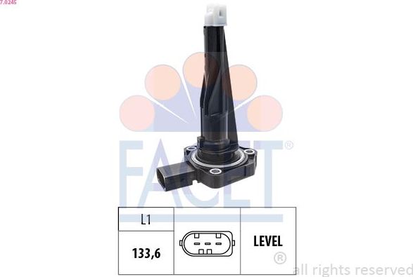 Датчик уровня масла Facet Made in Italy - OE Equivalent. Артикул 7.0245