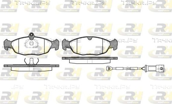 Тормозные колодки RoadHouse передние/задние для Opel Corsa B 1996-2000. Артикул 2393.02
