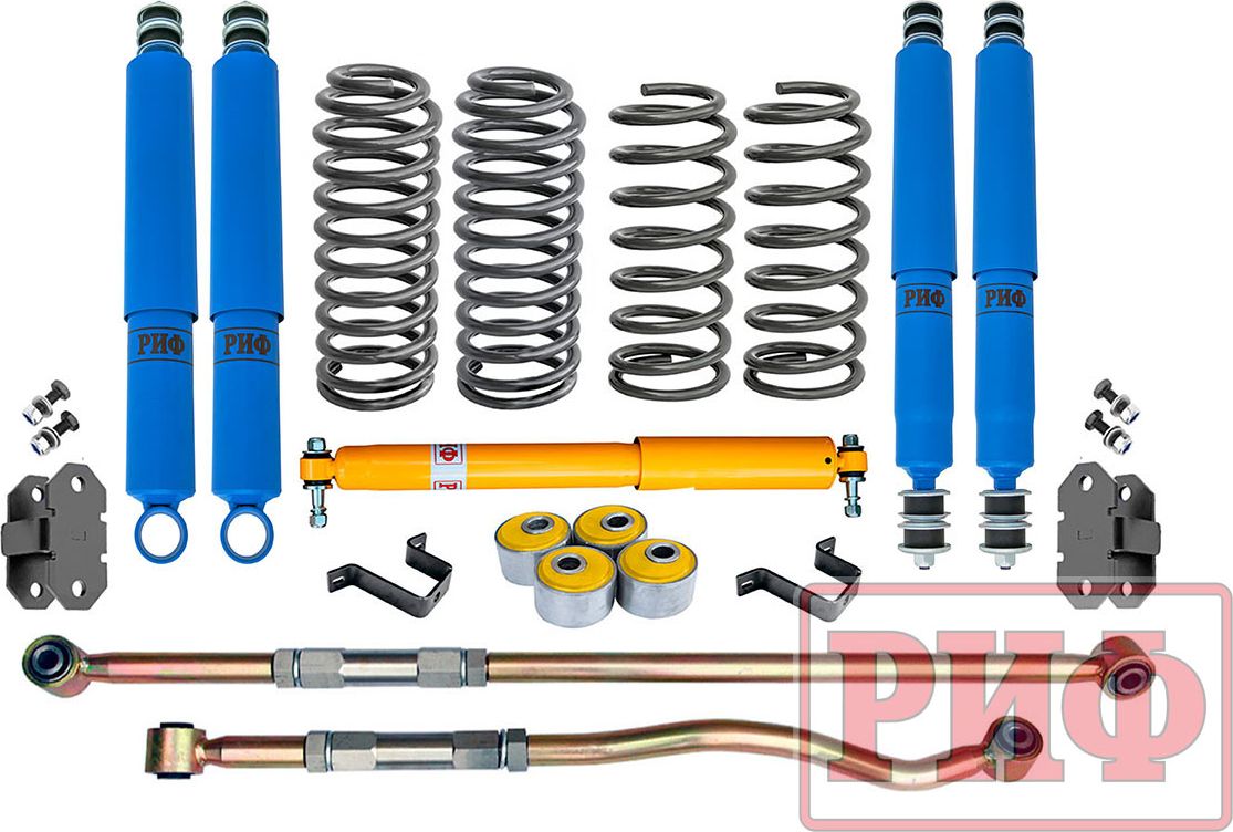 Лифт-комплект РИФ арктический средний для Toyota Land Cruiser 80 1988-1998. Артикул RIF-TLC80-4-Arc