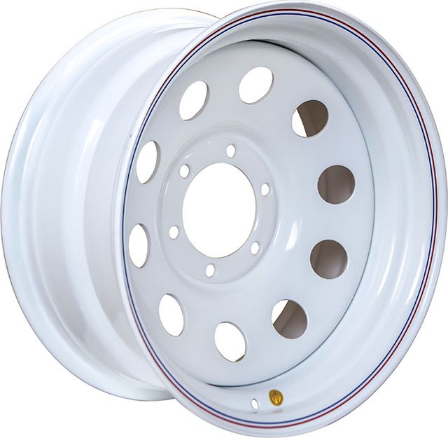 Колёсный диск OFF-ROAD Wheels стальной белый 6x139,7 8xR17 d110 ET-25 для Mitsubishi Pajero Sport III 2015-2018. Артикул 1780-63910WH-25