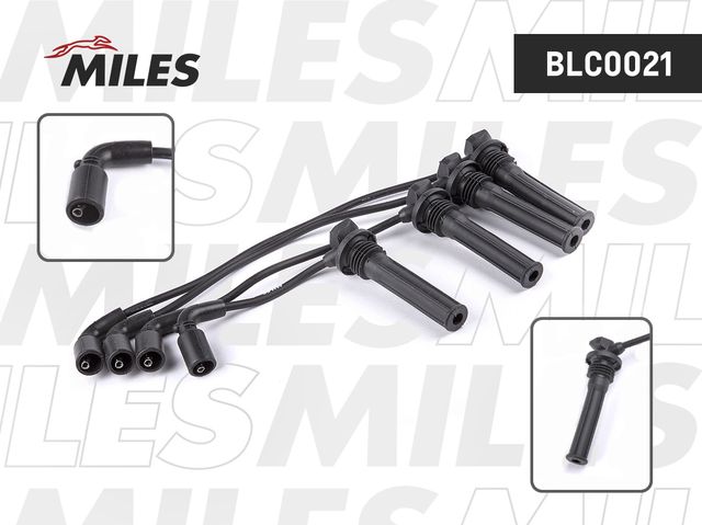 Высоковольтные провода (провода зажигания) (комплект) Miles для Chevrolet Spark III 2010-2016. Артикул BLC0021