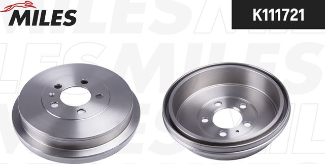 Тормозной барабан Miles задний для Skoda Rapid I 2012-2019. Артикул K111721