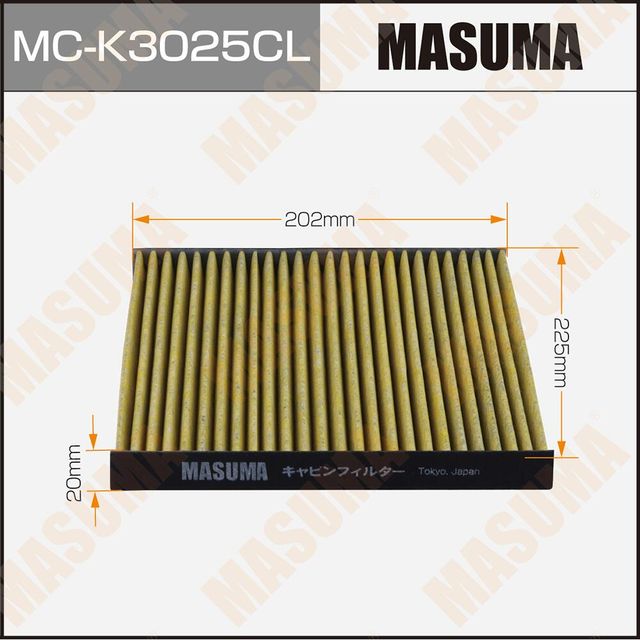 Салонный фильтр Masuma. Артикул MC-K3025CL