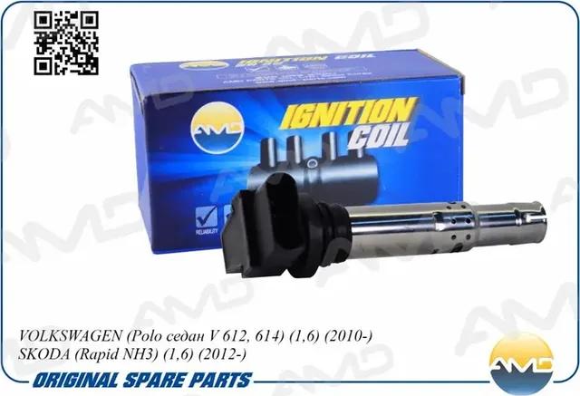 Модуль зажигания Skoda Octavia II -06.2013 Fabia -12.2014 наконечник (AMD) AMD. Артикул AMDEL711