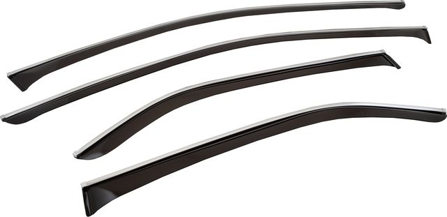 Дефлекторы Chromex для окон (c хром. молдингом) (4 шт.) Toyota Camry 50, 55 (V50, V55, XV50, XV55) 2011-2017. Артикул CHROMEX.63006