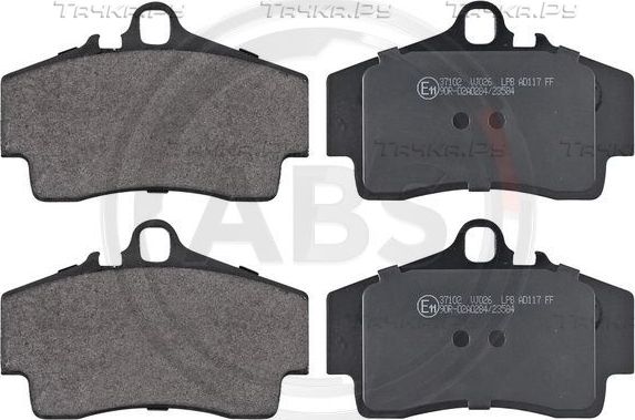 Тормозные колодки ABS задние для Porsche Cayman I (987) 2005-2013. Артикул 37102
