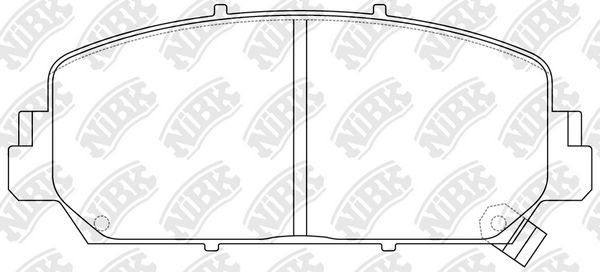 Тормозные колодки NiBK. Артикул PN0647