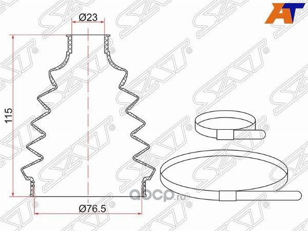 Пыльник шруса наружный  FR NISSAN ALMERA B10 2 хо (SAT). Артикул TC010