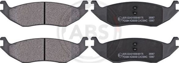 Тормозные колодки ABS задние для Dodge RAM IV (DS/DJ) 2008-2010. Артикул 38967