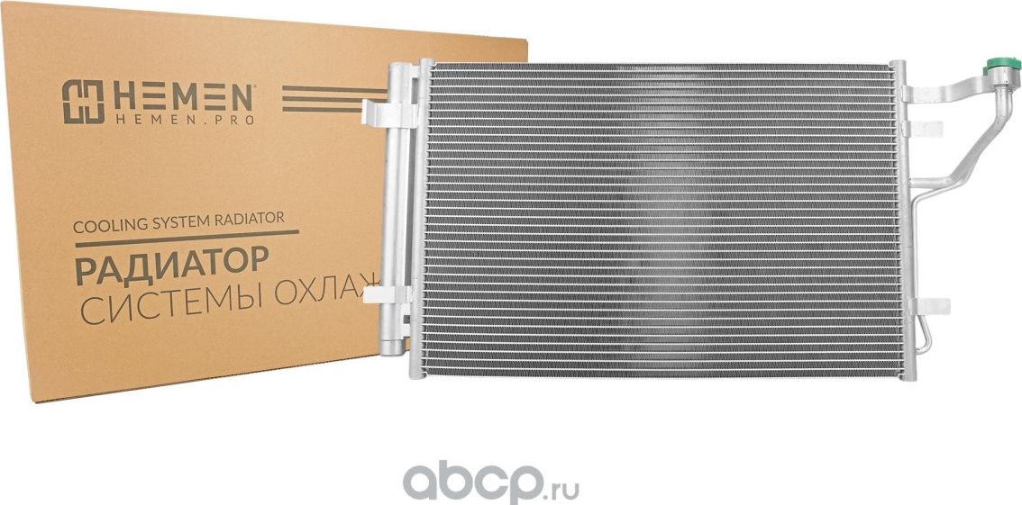 Радиатор кондиционера Hyundai Elantra 06-, I30 07-, Kia Ceed 06- 1.4i-2.0i () (Hemen). Артикул HOCR020