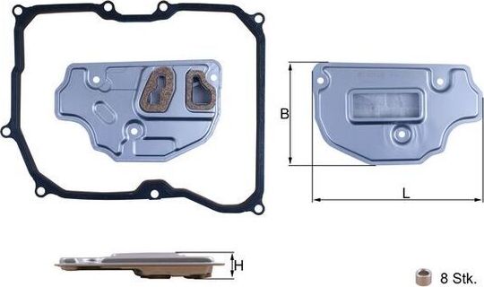 Фильтр АКПП Mahle для Skoda Octavia A5 2004-2013. Артикул HX 256D