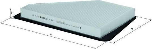 Салонный фильтр Mahle. Артикул LA 287