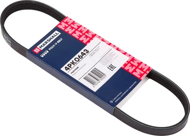 Ремень поликлиновой 4PK0643 Chevrolet Aveo 11 15 Chevrolet Cruze 11 M6310565 (Marshall). Артикул M6310565