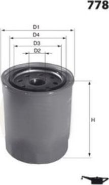 Масляный фильтр MecaFilter. Артикул ELH4528