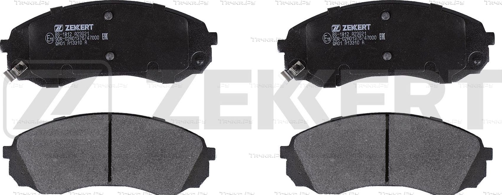 Тормозные колодки Zekkert передние для Kia Carnival II 2006-2014. Артикул BS-1812