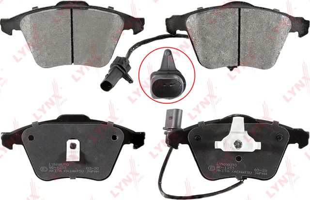 Тормозные колодки LYNXauto передние для Audi A6 II (C5) 1999-2005. Артикул BD-1233