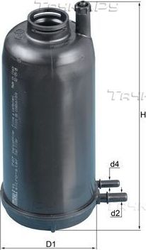 Топливный фильтр Mahle. Артикул KL 707D