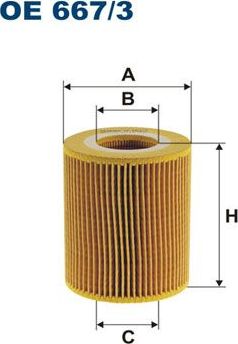 Масляный фильтр Filtron. Артикул OE 667/3
