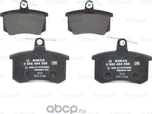 Колодки торм задн к-т (Bosch). Артикул 986494059