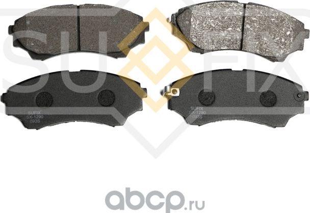 Колодки дисковые тормозные передние правые/левые FORD RANGER ER/EQ/R 1999-2006/2 (Sufix). Артикул SX1290