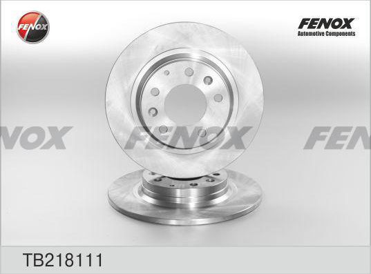 Тормозной диск Fenox задний для FAW Besturn B50 I 2009-2016. Артикул TB218111