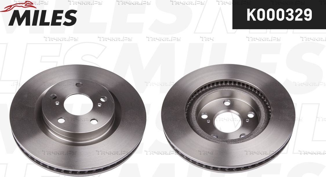 Тормозной диск Miles передний для Toyota RAV4 IV (CA40) 2012-2019. Артикул K000329