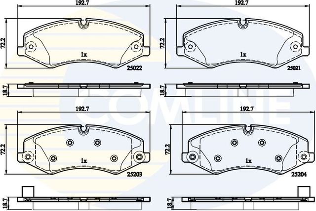 Тормозные колодки Comline Comline. Артикул CBP02210