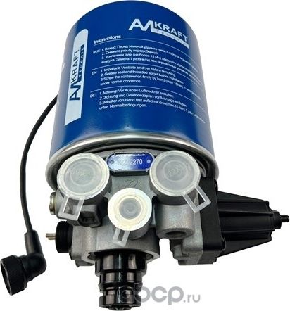 Осушитель воздуха WABCO без фильтра 8,5бар ЛИАЗ, ShenLong 4324100070 (Avlkraft) Avlkraft. Артикул 73222270