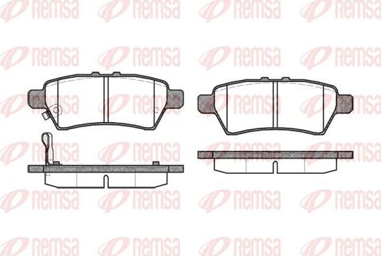 Тормозные колодки Remsa. Артикул 1188.01