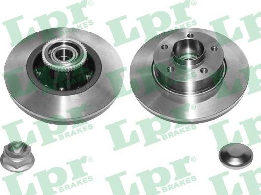 Тормозной диск LPR LPR HUB BRAKE DISC LINE задний для Renault Trafic II 2001-2014. Артикул R1020PCA