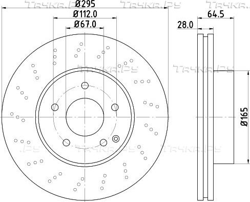 Тормозной диск Hella Pagid Pro. Артикул 8DD 355 114-391