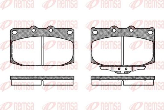 Тормозные колодки Remsa. Артикул 0428.02