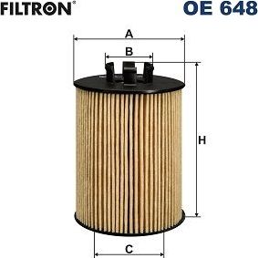 Масляный фильтр Filtron. Артикул OE 648
