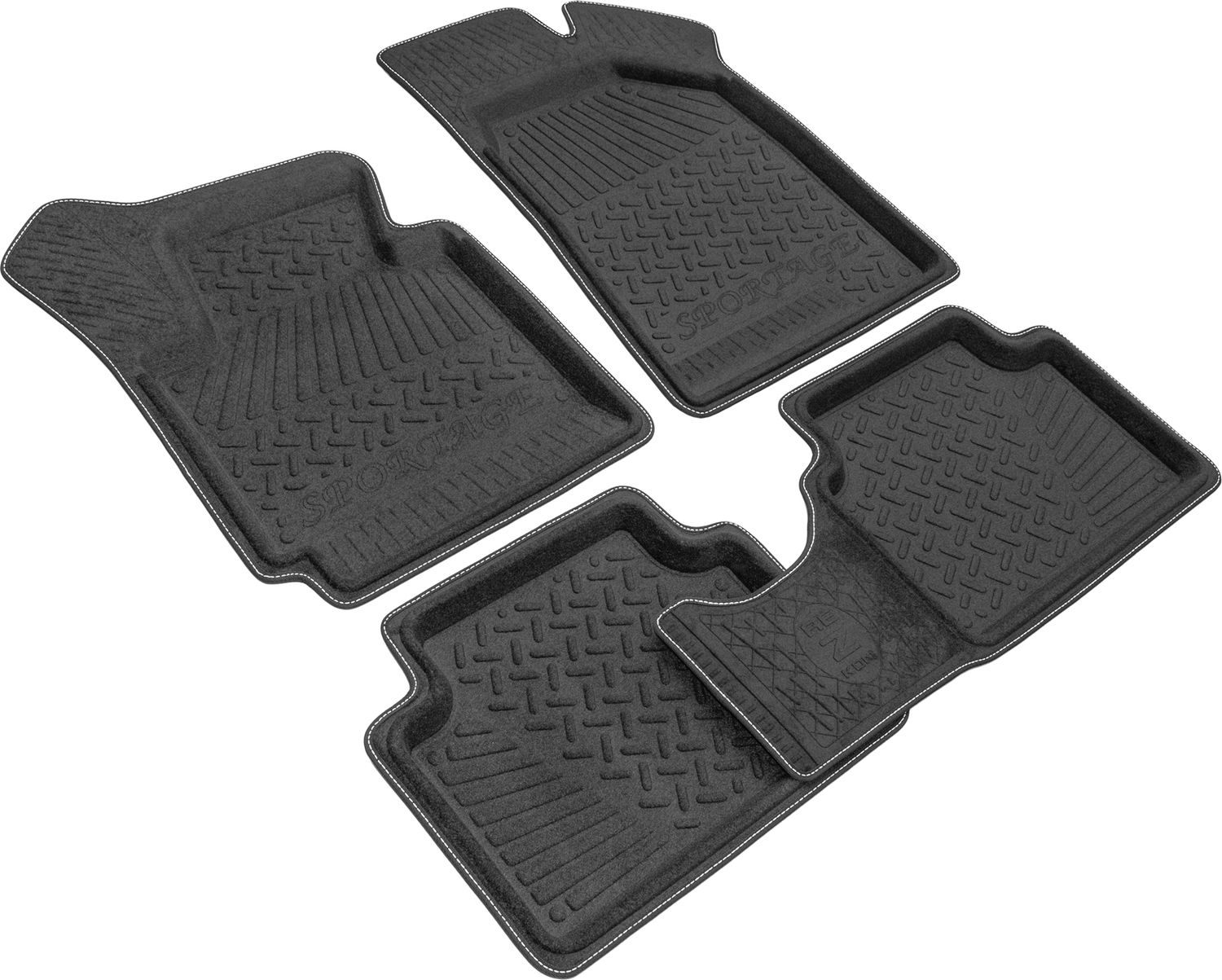 Коврики Rezkon 3D Evaplast для салона Kia Sportage III 2010-2016. Артикул 4521040200