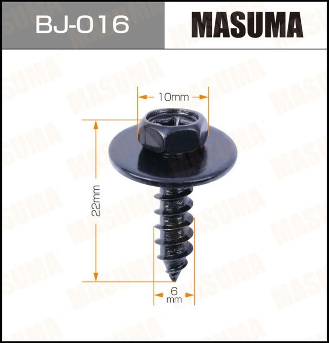САМОРЕЗ MASUMA BJ-016 ММ В УП. 6 ШТ. Masuma. Артикул BJ-016
