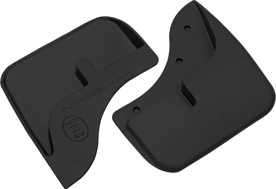 Брызговики Rezkon резиновые передняя пара для Lada Kalina I 2004-2013. Артикул 6039030160