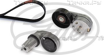 Приводной ремень поликлиновой с роликами (комплект) Gates Micro-V® Kit для Land Rover Discovery IV 2009-2018. Артикул K016PK2103